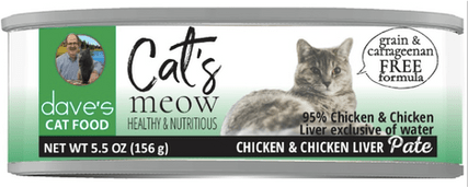 Dave's Cat’s Meow 95% Chicken & Chicken Liver Paté